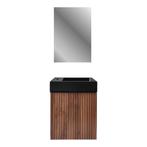 Fonteinset BWS Sona Fonteinkast Hout Wastafel Mat Zwart en, Ophalen of Verzenden, Nieuw, Bad
