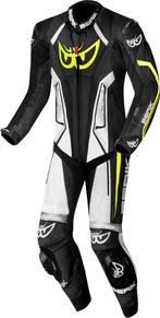 Berik Losail-R Perforated Kangaroo Zwart Wit 1-Delig, Motoren, Nieuw met kaartje, Overall, Berik, Heren