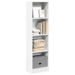 vidaXL Boekenkast 40x24x143 cm bewerkt hout wit, Verzenden, Nieuw, Overige houtsoorten