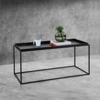 Salontafel zwart metaal 47x100x50 cm, Huis en Inrichting, Tafels | Salontafels, Verzenden, Nieuw