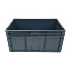 Stapelbak 600x400x280 euronorm donkergrijs, gebruikt -, Doe-het-zelf en Verbouw, Kratten en Dozen, Gebruikt, 40 tot 60 cm, 50 tot 75 cm