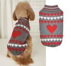 Hondentrui Grijs Hartjes voor kleine honden (Truien), Dieren en Toebehoren, Ophalen of Verzenden, Nieuw, Hondenvest
