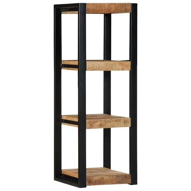 vidaXL Wandschap 35x35x100 cm massief ruw mangohout, Huis en Inrichting, Woonaccessoires | Wandplanken en Boekenplanken, Nieuw