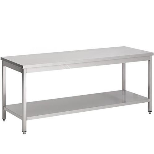 Rvs werktafel met bodemschap 2700x800x900 mm, Zakelijke goederen, Horeca | Meubilair en Inrichting, Nieuw in verpakking, Verzenden