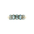 Josephine ring 14 krt - Aqua, Ophalen of Verzenden, Nieuw