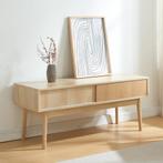 TV meubel Landskrona 115x40x48 cm eikenkleurig [en.casa], Verzenden, Nieuw