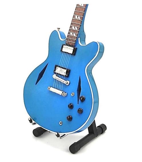 Miniatuur Gibson DG ES-335 gitaar met gratis standaard, Verzamelen, Muziek, Artiesten en Beroemdheden, Pop, Beeldje of Miniatuur