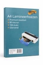 Lamineerhoezen A4 - 100 stuks - 125 micron en 80 Micron, Verzenden, Nieuw