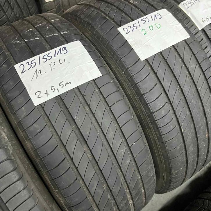 2 x Michelin Primacy 4 235-55-19 Zomerbanden 5,5mm, Auto-onderdelen, Banden en Velgen, 19 inch, Zomerbanden, 235 mm, Personenwagen