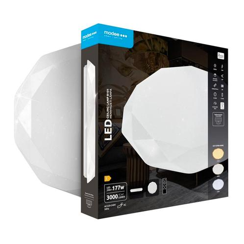 Modee Plafondlamp Diamand LED met Afstandbediening - ø 40cm, Huis en Inrichting, Lampen | Plafondlampen, Nieuw, Verzenden