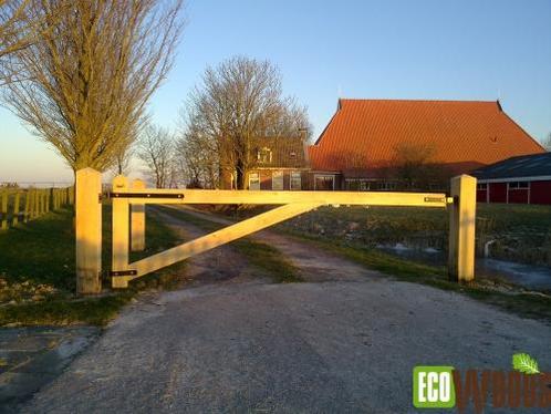 Houten Slagboom Voor Doorgang (Breedte: 3.00m, Soort: Eiken), Tuin en Terras, Tuinhekken en Hekwerk, Ophalen of Verzenden