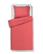 HEMA Dekbedovertrek flanel 140x200/220 melange roest, Verzenden, Nieuw