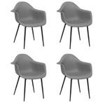 Eetkamerstoelen Grijs - 4 stuks - Tweedekansje - 42% korting, Ophalen of Verzenden, Nieuw, Grijs, Vier