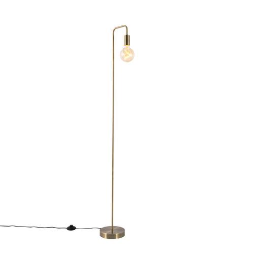 Moderne vloerlamp brons - Facil, Huis en Inrichting, Lampen | Vloerlampen