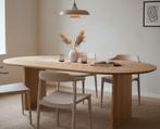 Eettafel Lazlo ovaal eiken 220x110x77 cm - Naturel, Ophalen of Verzenden, Nieuw