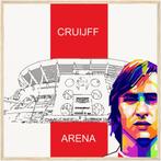 CRUIJFF ARENA poster 50  x 50 cm, Verzamelen, Nieuw, Vierkant