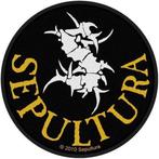 Sepultura - Circular Logo - Patch officiële merchandise, Verzamelen, Ophalen of Verzenden, Nieuw, Kleding