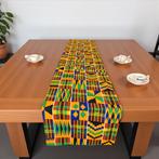 Afrikaanse print tafelloper - Tafelkleed - Geel Kente, Ophalen of Verzenden, Nieuw