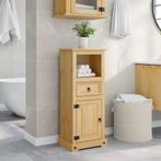 vidaXL Badkamerkast Corona 45x33x110 cm massief grenenhout, Huis en Inrichting, Badkamer | Badkamermeubels, Verzenden, Nieuw