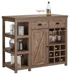 Keukeneiland met Wijnglazenrek – Dressoir & Bartafel, Huis en Inrichting, Keuken | Keukenelementen, Verzenden, Nieuw