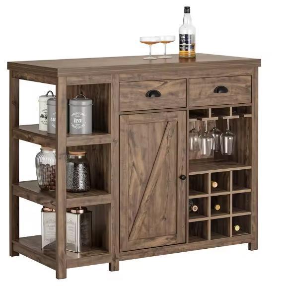 Keukeneiland met Wijnglazenrek – Dressoir & Bartafel, Huis en Inrichting, Keuken | Keukenelementen, Nieuw, Verzenden