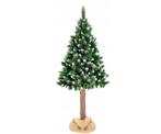 Kunstkerstboom 180 cm - met sneeuw en dennenappels en hou...