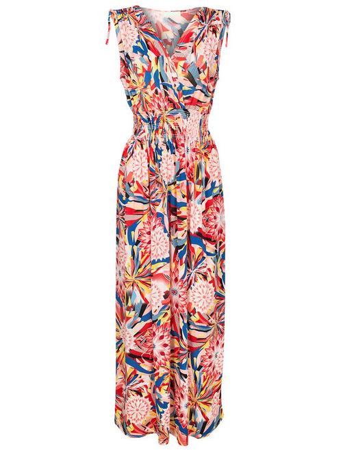 Maxi Jurk Bloemen Rood, Kleding | Dames, Jurken, Verzenden