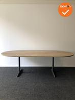 Ahrend vergadertafel - Ovaal - 240x120cm - Bladkleur naar ke, Vergader- of Presentatieruimte, Ophalen of Verzenden, Gebruikt, Tafel