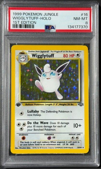 Pokémon - 1 Graded card - Wigglytuff Holo, Jungle #16 First, Hobby en Vrije tijd, Verzamelkaartspellen | Pokémon