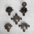 Jaren 30 Vintage Lasdoos X Zwart Brons Tuinverlichting, Verzenden, Nieuw, Overige typen