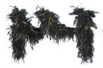 Zwart Gouden Boa Lang 1,8m, Hobby en Vrije tijd, Feestartikelen, Nieuw, Verzenden