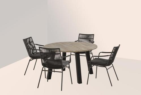 Taste by 4 Seasons Wave tuinset antraciet met Derby tafel, Tuin en Terras, Tuinsets en Loungesets, Ophalen of Verzenden