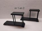 Standaard - 7 kleine houten displays , stands, Antiek en Kunst