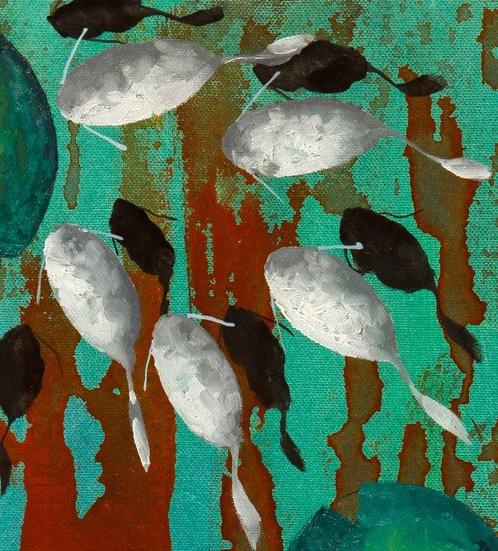 Guido Borelli - due bianchi in su, Antiek en Kunst, Kunst | Schilderijen | Modern
