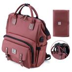 Brisby Overzichtelijke Luiertas – Verzorgingstas SET - ROOD, Kinderen en Baby's, Ophalen of Verzenden, Nieuw, Rugzak