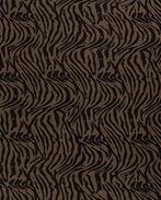 Tricot Polyester Viscose Zebra Bruin, Nieuw, Bruin