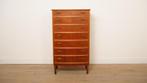 Vintage Deense ladekast | Teak | 7 lades | 122 cm, Ophalen of Verzenden, Nieuw