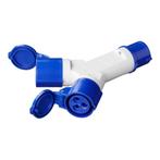 ProPlus 2-weg splitter - spatbestendig - 16A - IP44 - 230..., Doe-het-zelf en Verbouw, Elektra en Kabels, Ophalen of Verzenden