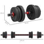 TRUUSK 2 In 1 Halterset 20 Kg Verstelbare Dumbbell & Barbell, Sport en Fitness, Fitnessmaterialen, Verzenden, Nieuw