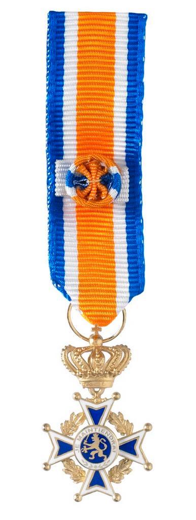 Miniatuur Oranje-Nassau Civiel Commandeur Heren in etui, Postzegels en Munten, Munten | Nederland, Verzenden