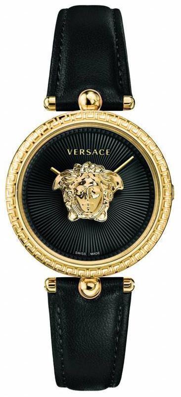Versace VECQ00118 Palazzo dames horloge 34 mm, Sieraden, Tassen en Uiterlijk, Horloges | Dames, Leer, Nieuw, Staal, Overige merken