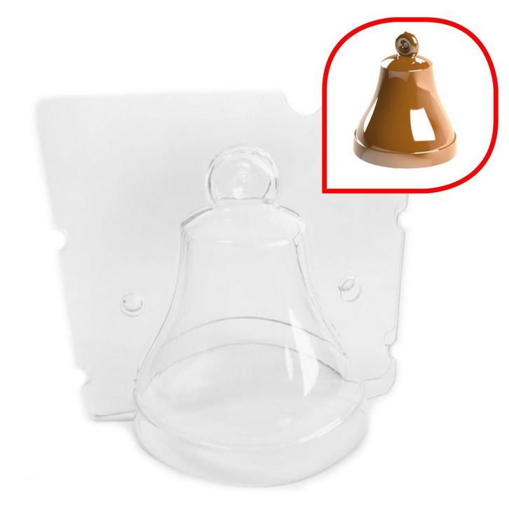 Chocolade Holvorm Klok 9,5cm, Hobby en Vrije tijd, Taarten en Cupcakes maken, Nieuw, Verzenden