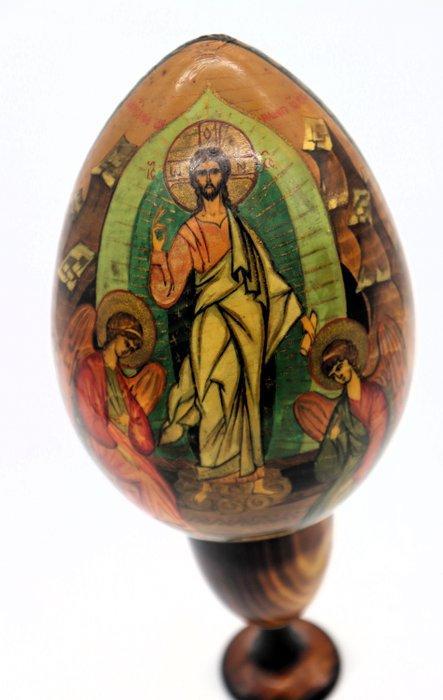 Icoon - Hout - Ovo icoon Orthodox - 26 cm, Antiek en Kunst, Antiek | Boeken en Bijbels