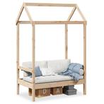 vidaXL Bank met dak 117,5x70x176,5 cm massief grenenhout, Huis en Inrichting, Verzenden, Nieuw, Hout