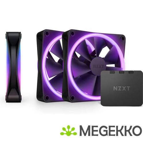 NZXT F120 RGB DUO - 120mm RGB Fan - Triple - Black, Computers en Software, Computerkoelers, Nieuw, Verzenden