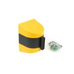 Spoel met afzetlint voor wandmontage  -  Wit & Rood  -  10 m, Verzenden