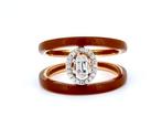 Ring - 18 karaat Roségoud -  0.13ct. tw. Diamant