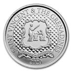 St. Vincent & Grenadines - Pax et Justitia 1 oz 2020, Zilver, Losse munt, Verzenden, Midden-Amerika