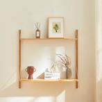 Wandrek Tingvoll 85x85x25 cm bamboe naturel [en.casa], Huis en Inrichting, Woonaccessoires | Wandplanken en Boekenplanken, Verzenden