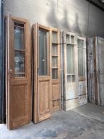 Unieke sets oude dubbele glasdeuren op voorraad, vele maten., Doe-het-zelf en Verbouw, Deuren en Horren, 215 cm of meer, Gebruikt